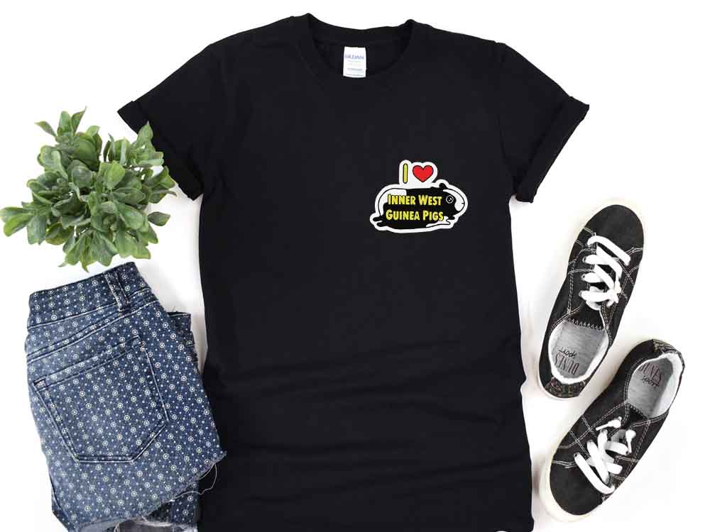 Printed Inner West Guinea Pigs T-shirts - Unisex Fit - Image 6