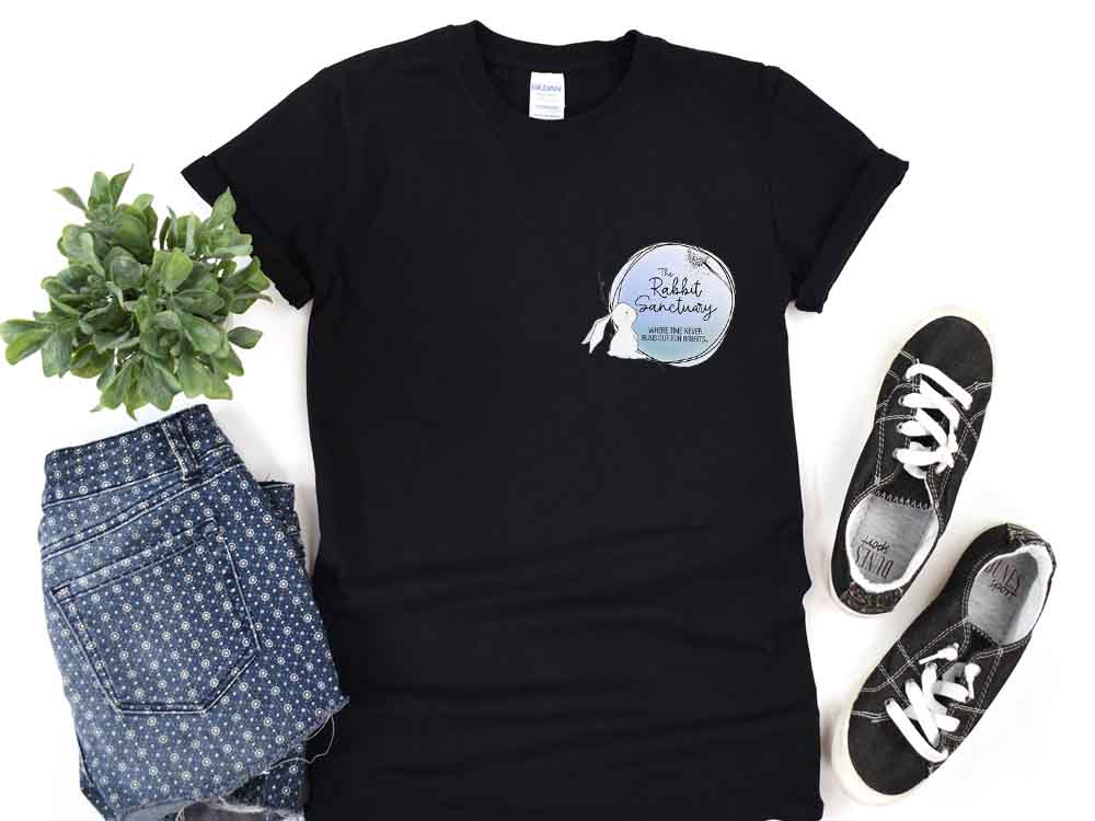 Printed Rabbit Sanctuary T-shirt - Unisex Fit - Image 6