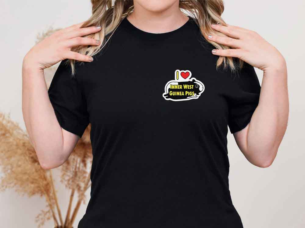 Printed Inner West Guinea Pigs T-shirts - Unisex Fit - Image 4