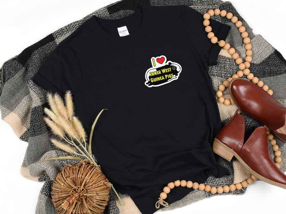 Printed Inner West Guinea Pigs T-shirts - Unisex Fit - Image 3