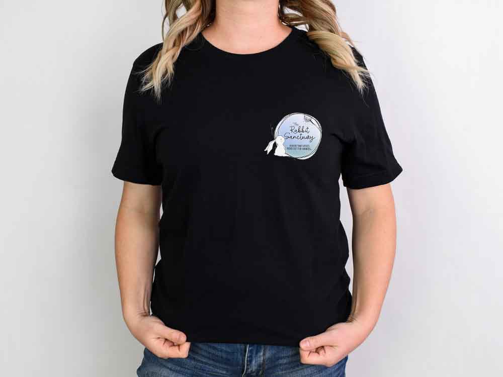 Printed Rabbit Sanctuary T-shirt - Unisex Fit - Image 2
