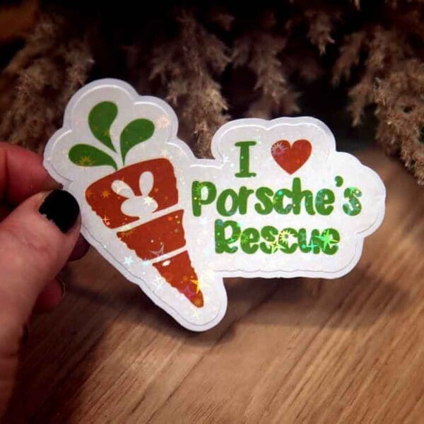 Porsches Rescue – Sparkle Glitter Sticker